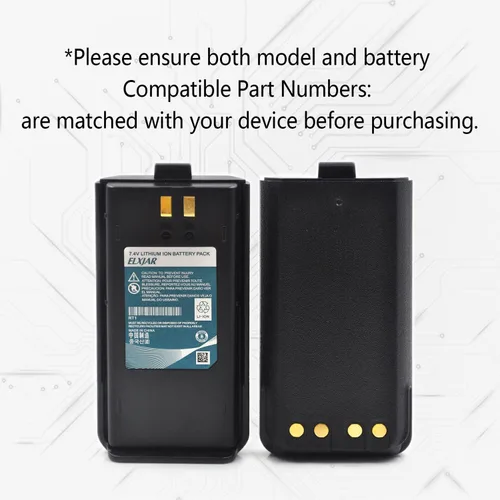 Vista 4 de Reemplazo de batería de iones de litio de 7.4V 3000mAh para radios bidireccionales Retevis RT1 TYT Tytera TC-3000A