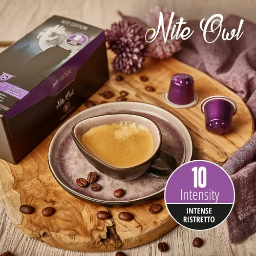 Vista 7 de Nite Owl 120ct Nespresso Original Machine Compatible con Cápsulas I Intensidad 10 I Aluminio Café Cápsulas I Ristretto Italiano I Arábica Espresso
