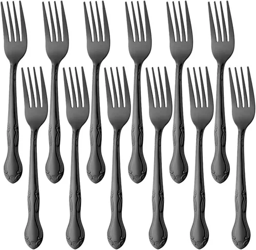 Vista 83 de Cucharas de sopa, cucharas redondas de acero inoxidable para caldo con borde de flor, juego de 12 piezas de acero inoxidable para café, azúcar