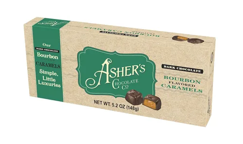 Vista 2 de Asher's Chocolates, Caramelos cubiertos de chocolate negro, dulces dulces y salados gourmet, pequeños lotes de chocolate kosher, propiedad familiar