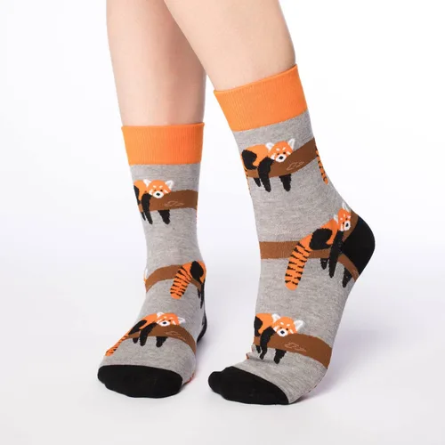 Vista 2 de Good Luck Sock Calcetines de animales para mujer adulto