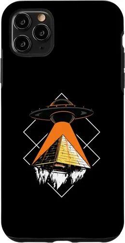 Vista 11 de iPhone 15 Funny Alien Addiction Pyramid Of Cheops UFO Case