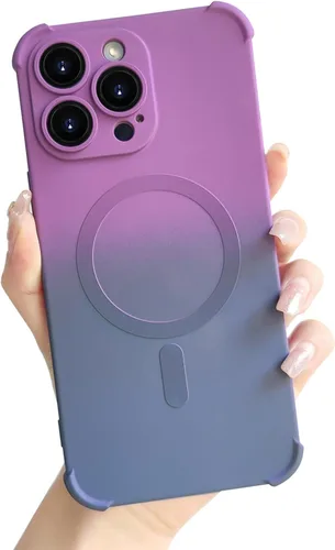 Vista 16 de Funda magnética para iPhone 12 de 6.1 pulgadas con protector de lente de cámara, protección contra caídas [compatible con Magsafe] Funda delgada