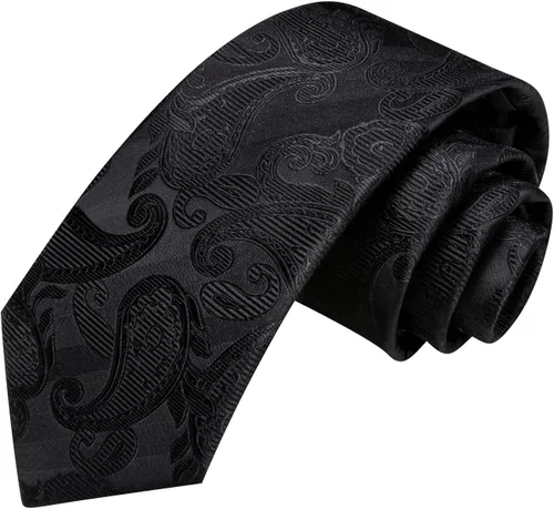 Vista 268 de Hi-Tie Corbatas de seda para hombre, diseño de cachemira a rayas, con bolsillo, gemelos cuadrados, conjunto formal de negocios