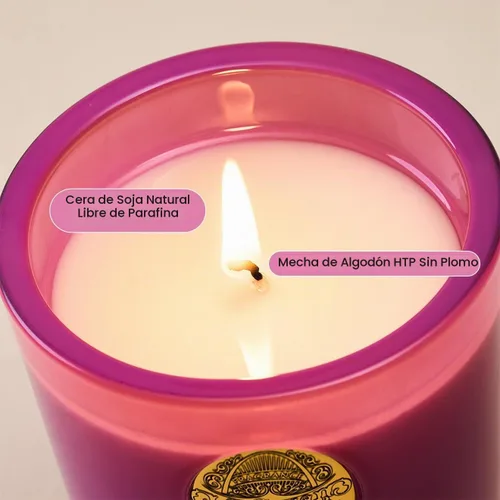 Vista 3 de M&SENSE Vela de soja natural, morado y manzanilla lavanda, 10.2 onzas, quema 55H, vela perfumada de lujo para relajación, regalo, decoración