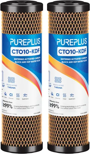 Vista 12 de PUREPLUS Filtro de agua de carbono CTO para toda la casa de 1 micrón, 2.5