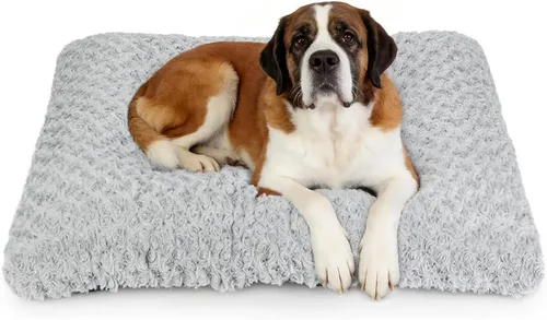 Vista 13 de Alfombrilla de cama para perro, suave y mullida, para jaula de perro, cama para perros pequeños, medianos y grandes, y gatos, lavable Marrón