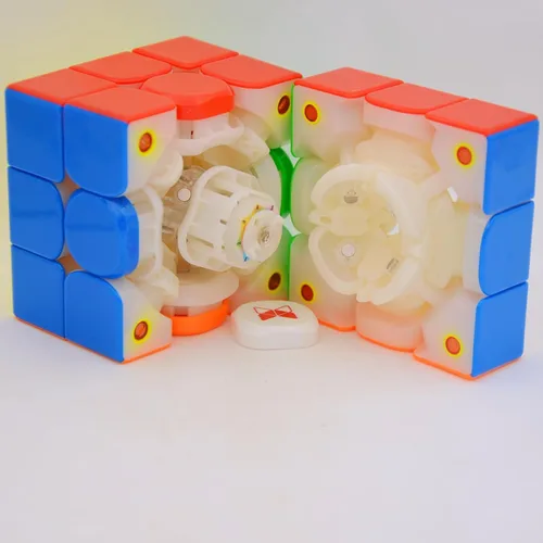 Vista 5 de Bukefuno QY Tornado V3 M UV 3x3 Velocidad Magnética Magic Cube QY Juguetes Tornado V3M MagLev UV 3x3x3 Puzzle 2023 Nuevos Cubos Sin Adhesivo