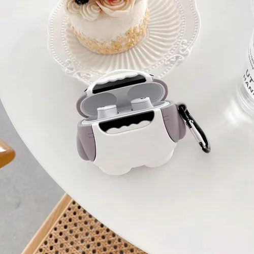 Vista 6 de Funda creativa linda Kawaii de dibujos animados de animales de tiburón, compatible con Beats Studio Buds 2021, accesorios portátiles de moda