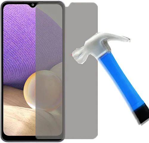 Vista 3 de Protector de pantalla de privacidad antiespía, paquete de 2 películas de vidrio templado antiespía sin burbujas para Samsung Galaxy A32 5G / A12