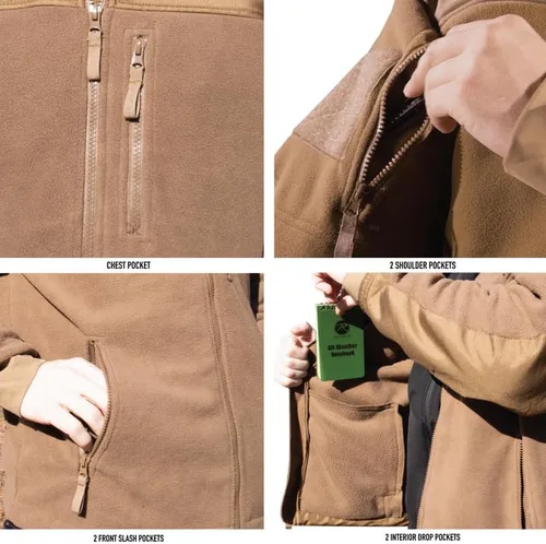 Vista 3 de Rothco Spec Ops - Chaqueta de forro polar táctica, ideal para usar en capas