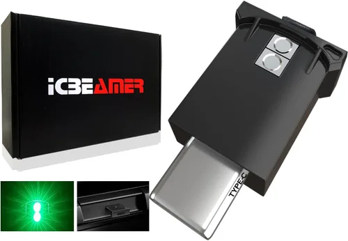 Vista 38 de ICBEAMER Smart USB 1-Paquete (Azul) Luz de Noche LED Automática Plug-in Miniatura para Coche, Van, Pickup, Camión, Interior, Maletero, Iluminación