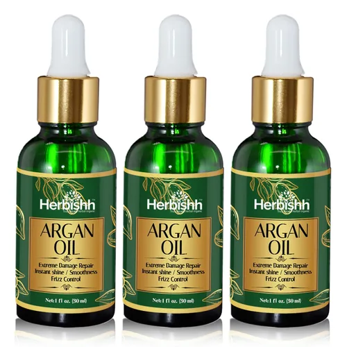 Vista 11 de Herbishh Suero de aceite de argán marroquí para el control