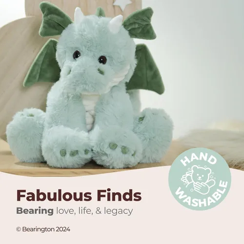 Vista 3 de Bearington Burnie - Dragón de peluche de felpa, 10.5 pulgadas (26.67 cm)