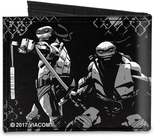 Vista 2 de Buckle-Down Billetera de lona para hombre Buckle-Down - Tortugas Ninja, Tortugas Ninja, 4.0 x 3.5 US