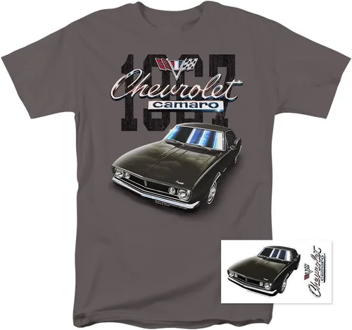 Vista 2 de Popfunk Camiseta y calcomanías clásicas para automóvil Chevy Camaro 1967