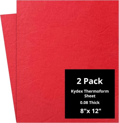 Vista 40 de Kydex Sheets - Solid Color DIY Kit for Crafting Holsters, Sheaths, and Mag Pouches - (8x8, 8x12, 12x12), Premium Thermoform Sheets - Thick, Durable