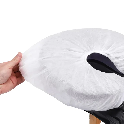 Vista 8 de Noverlife 100 fundas desechables ajustables para la cara, no tejidas, ultra suaves, fundas para reposacabezas para mesas de masaje y sillas