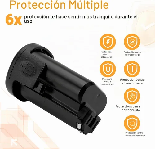 Vista 6 de Shentec 3.0Ah 12V Kit de batería compatible con Dremel 8200 8220 8300