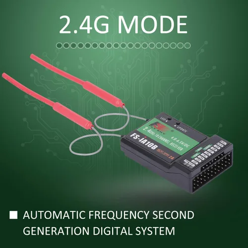 Vista 3 de GoolRC Flysky FS-iA10B Receptor 2.4G 10CH para Flysky FS-i6 FS-i6S FS-i10 Transmisor