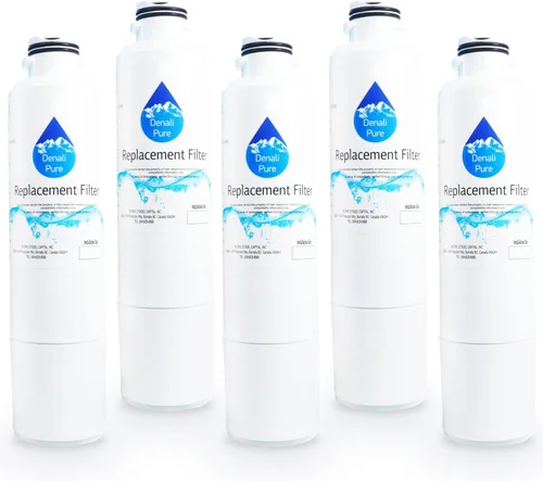Vista 2 de Paquete de 5 filtros de agua de repuesto para refrigerador Samsung RF25HMEDBSR - Compatible con Samsung DA29-00020B, DA29-00020A, cartucho de filtro