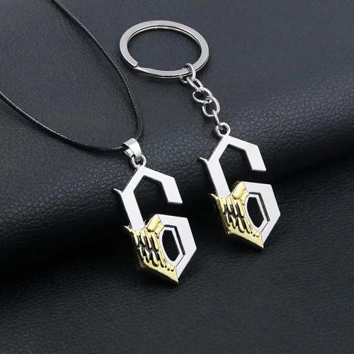 Vista 7 de FunBoat Grimmjow Anime NO.6 Charm Llavero Ulquiorra Cifer NO.4 Collar Regalos de Navidad para niños, niñas, adolescentes, mujeres y hombres