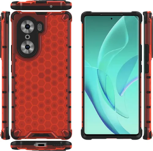 Vista 62 de Pzwoxukhov Funda compatible con Huawei Nova 3i, compatible con Huawei P Smart+ 2018 Honeycomb Anti-Drop Shock-Absorbing Case Negro