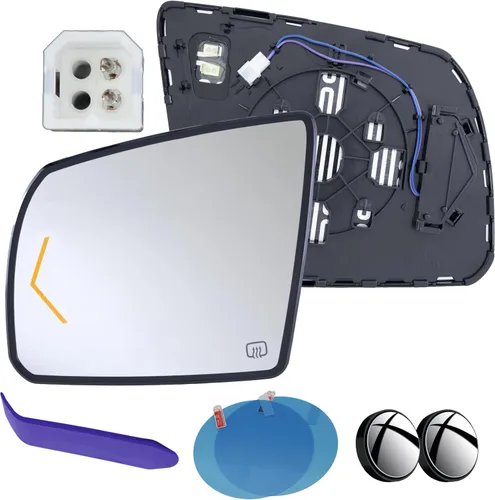Vista 10 de EAP Espejo lateral del conductor compatible con Toyota Tundra 2007-2021, Toyota Sequoia 2008-2022, calentado sin atenuación automática 879060C010