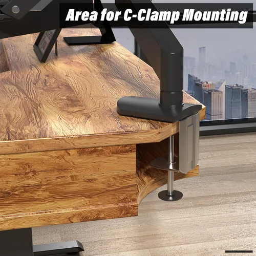 Vista 7 de 63 x 55 inch L-Shaped Electric Standing Desk with Drawers, Adjustable Height Corner Desk, Large Sit Stand Workstation with Storage, Home Office