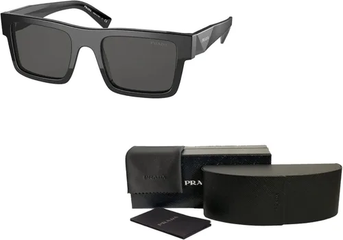 Vista 3 de Prada PR19WS Rectangle Sunglasses for Men BUNDLE With Designer iWear Complimentary Eyewear Kit