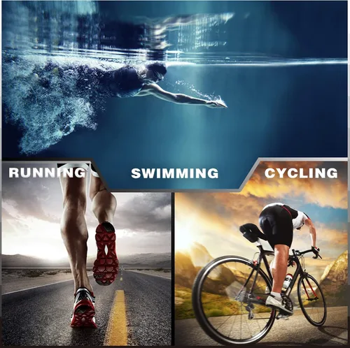 Vista 6 de Triathlon Suits Mens One-Piece Sleeveless Trisuits Skin Wet Suit for Running Cycling Swimming