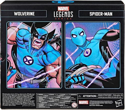 Vista 8 de Marvel Legends Series Wolverine and Spider-Man, Fantastic Four Comics - Figura de acción coleccionable de 6 pulgadas, paquete de 2 Marvel Legends