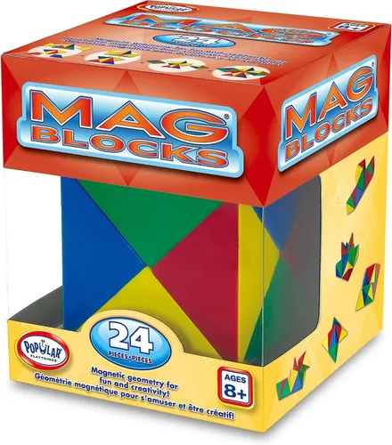 Vista 4 de POPULAR PLAYTHINGS Tri-Mags - Rompecabezas magnético, 24 piezas