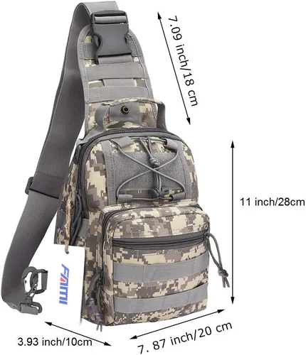 Vista 2 de Mochila para el hombro para exteriores, mochila deportiva y militar, táctico para campamento, senderismo, caminata Fami
