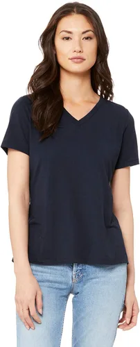 Vista 29 de Camiseta cuello en V relajada de BELLA + CANVAS Asfalto