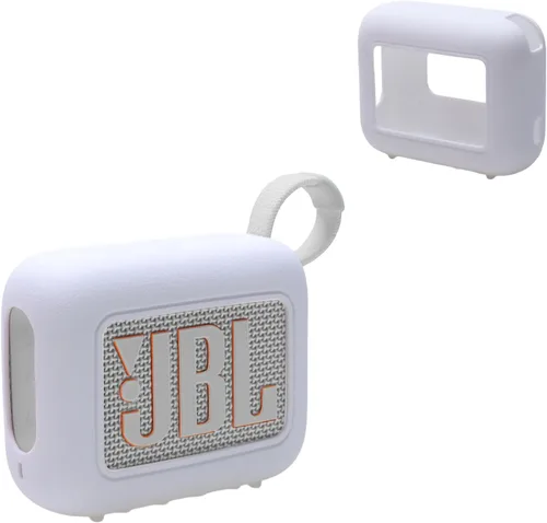 Vista 14 de LTGEM - Funda compatible con altavoces JBL GO 4, silicona suave para altavoces JBL GO 4, color negro