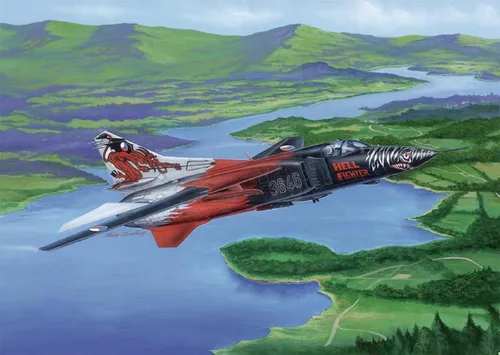 Vista 2 de Trumpeter Mig-23MF Flogger-B - Kit de construcción modelo de avión de combate ruso, escala 1/48