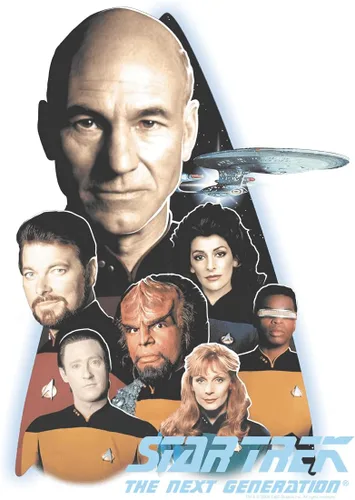 Vista 2 de Star Trek The Next Generation - Camiseta de ajuste regular para adulto
