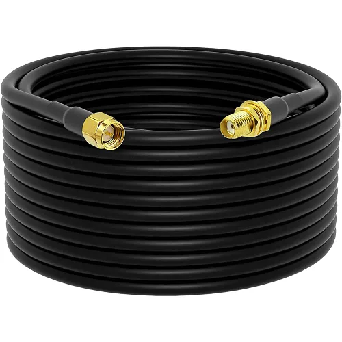Vista 10 de onelinkmore Cable de extensión RG58 SMA de 3 pies, macho a hembra, 50 ohmios RF