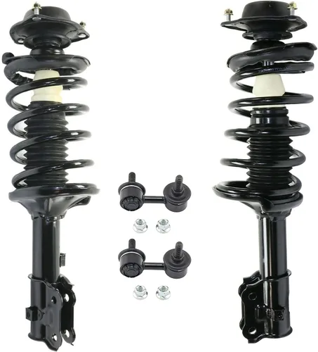 Vista 46 de Detroit Axle - Kit de 4 piezas de puntales delanteros para Toyota Highlander 2001 2002 2003, enlaces de barra antivuelco estabilizadores y puntales