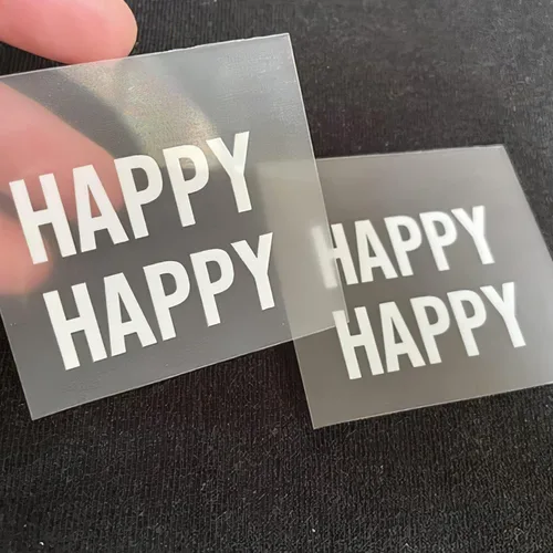 Vista 2 de 100 – 500 calcomanías adhesivas personalizadas en círculo de 1.5 pulgadas, calcomanías transparentes impermeables con imagen personalizada