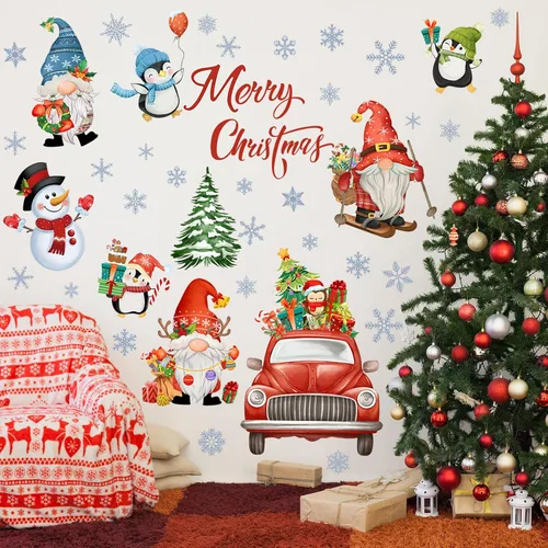Vista 10 de Kajaia 4 piezas Adhesivos de puerta de Pascua felices Adhesivos de refrigerador Huevo de Pascua Flor de Pascua Conejo de Pascua Adhesivos de pared