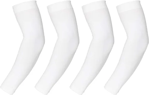 Vista 12 de Eutuxia Mangas deportivas de compresión con protección solar UV para hombres y mujeres