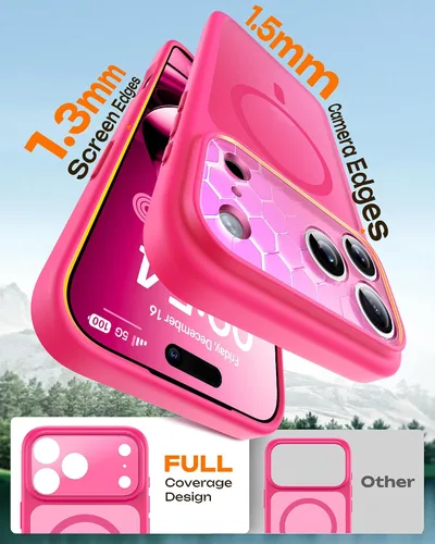 Vista 421 de TOCOL Funda para iPhone 11, compatible con Magsafe, protección completa de cámara, imanes integrados, protección contra caídas, funda translúcida