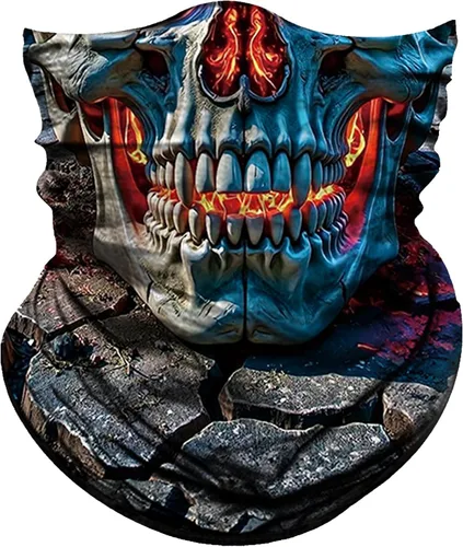 Vista 16 de Obacle Polaina para el cuello, bandana para protección contra el polvo, el viento, el sol para hombres y mujeres