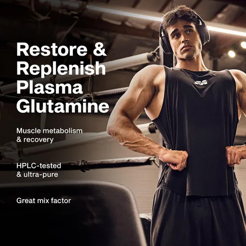 Vista 2 de Muscletech Glutamina, 100 % pura, L-Glutamina, suministro de 60 días, 10.65 oz.