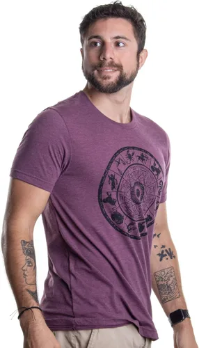 Vista 4 de Zodiac Wheel - Camiseta de triblend unisex con diseño de horóscopo y astrología espiritual