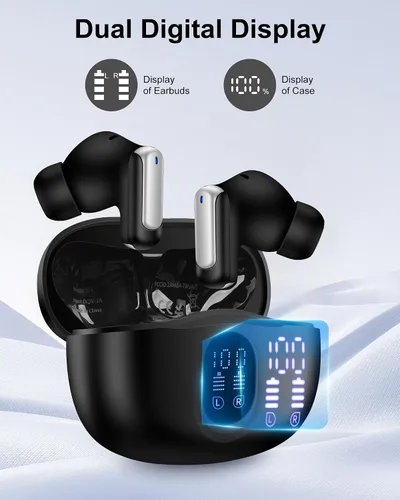 Vista 7 de Auriculares inalámbricos Android para Samsung Galaxy S26 S25 Ultra S24 S23 S22 Plus A17 A35 A16 A15 A54 Z Fold7 Flip7, HiFi estéreo Bluetooth