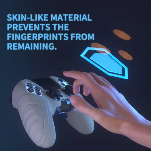 Vista 22 de PlayVital Guardian Edition Anti-Slip Ergonomic Silicone Cover Case for ps5 Edge Controller, Soft Rubber Protector Skin for ps5 Edge Wireless