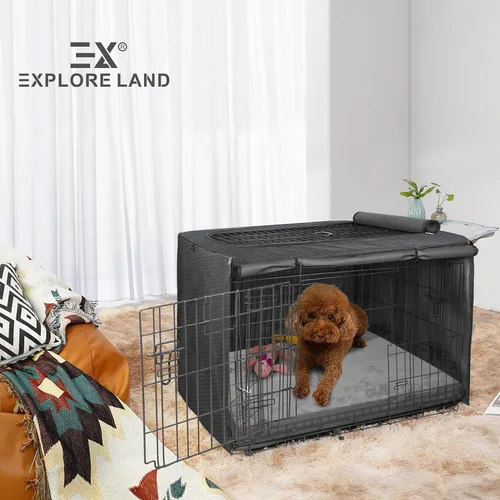 Vista 7 de Explore Land Funda Impermeable para Cama de Perro Lavable a Máquina Funda de Repuesto Esponjosa para Cama de Perro para Gato, 20Lx15Wx3H pulgadas